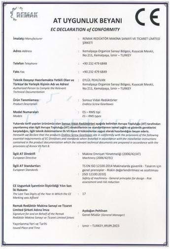 EC DECLARATION of CONFORMITY 5