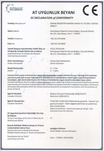 EC DECLARATION of CONFORMITY 1