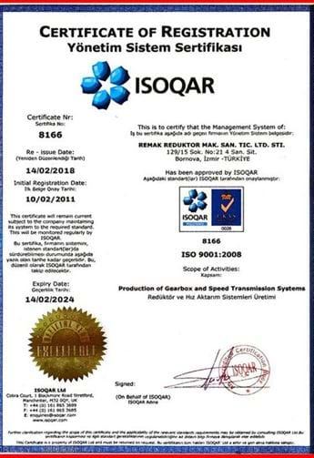 Management System Certificate 2